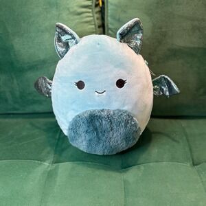 Squishmallows Plush Bat Irina Blue‎ Sparkle Wings Stuffed Animal Toy